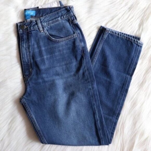NEW Anthropologie M.i.H Blue High Rise Cropped Jeans Size 29 - Picture 3 of 10